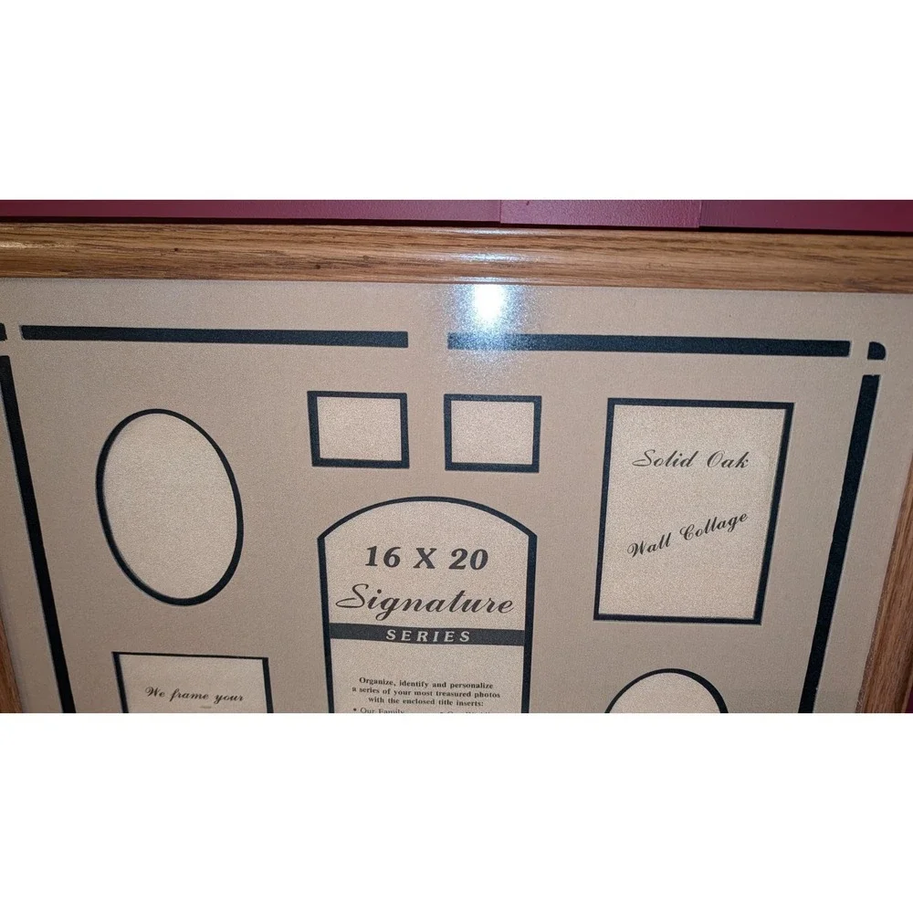 VINTAGE MCM Customizeable Photo Wall Frame 7 pic 21.5